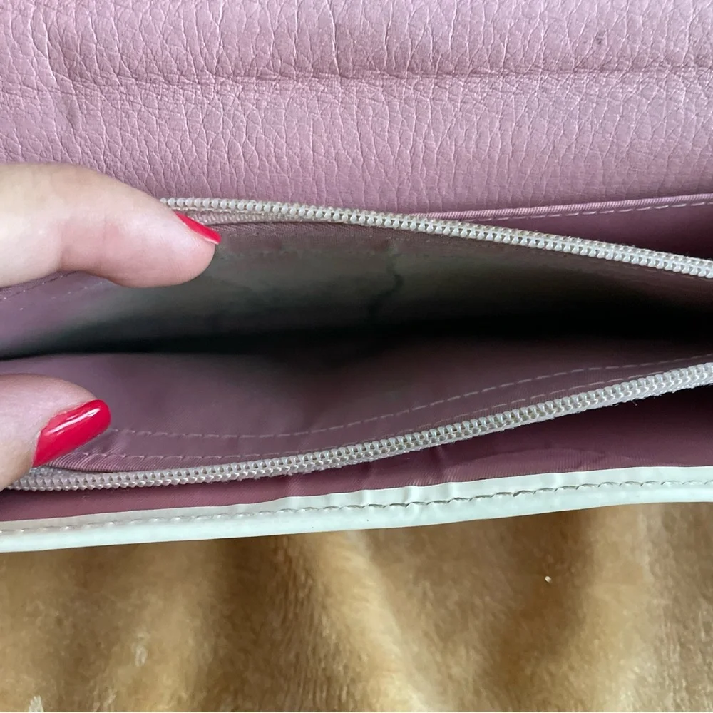 Dior pink trotter wallet